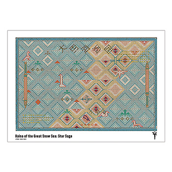 大雪海渡図タペストリー A3マット加工ポスター